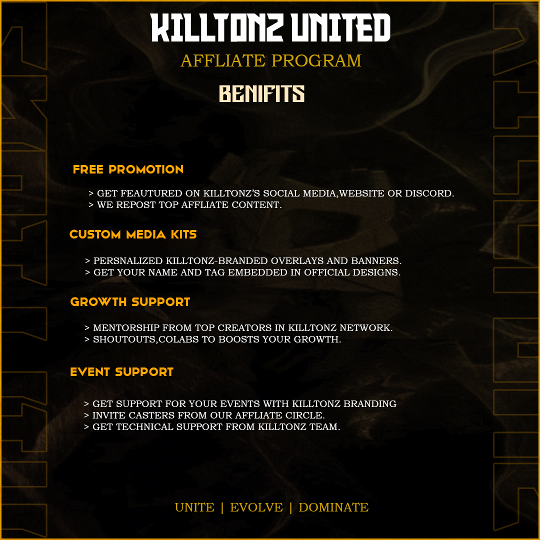 Affiliate Benefits